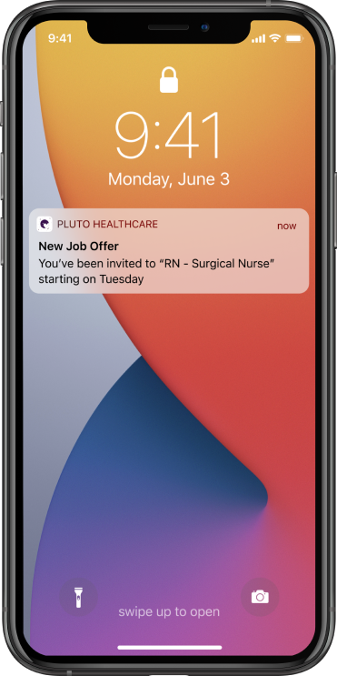 Worker App - Healthcare - Notifications - Pluto-3x 1